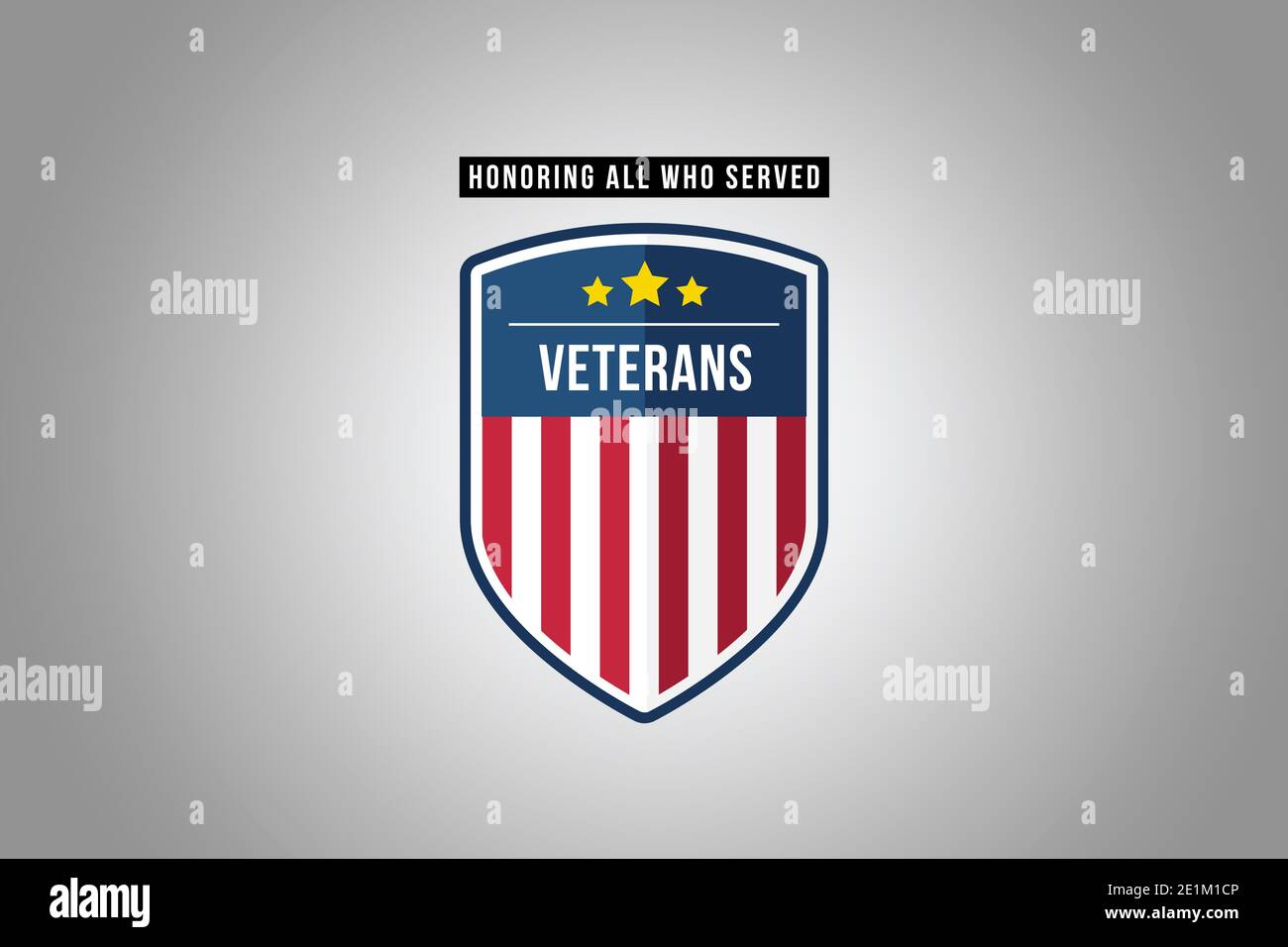Journée des anciens combattants, en hommage à tous ceux qui ont servi. Merci pour vos anciens combattants. Badge American flag elements. Affiche, papier peint, fond d'écran Banque D'Images