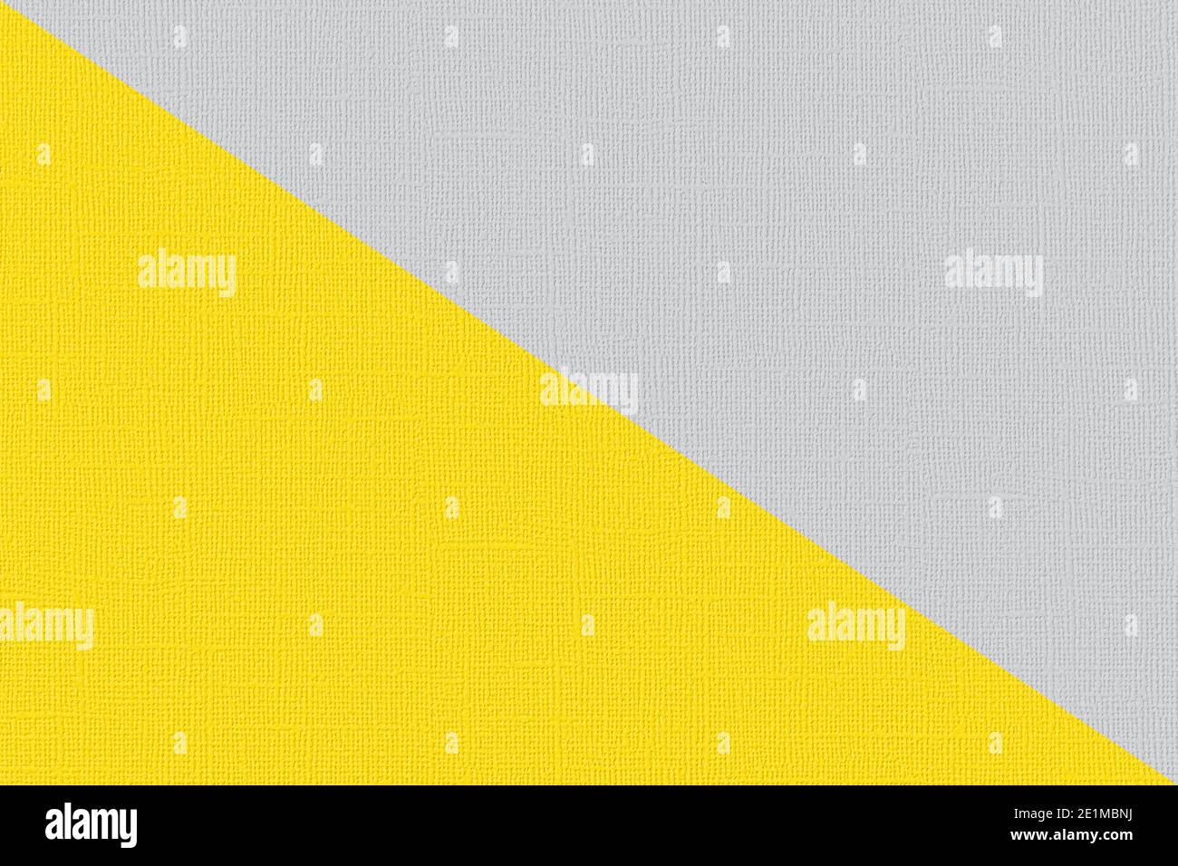 Couleurs tendance de l'année 2021. Texture de lin de couleur grise ultime et papier de couleur lumineuse pour les pastels et les aquarelles. Arrière-plan moderne pour le texte Banque D'Images
