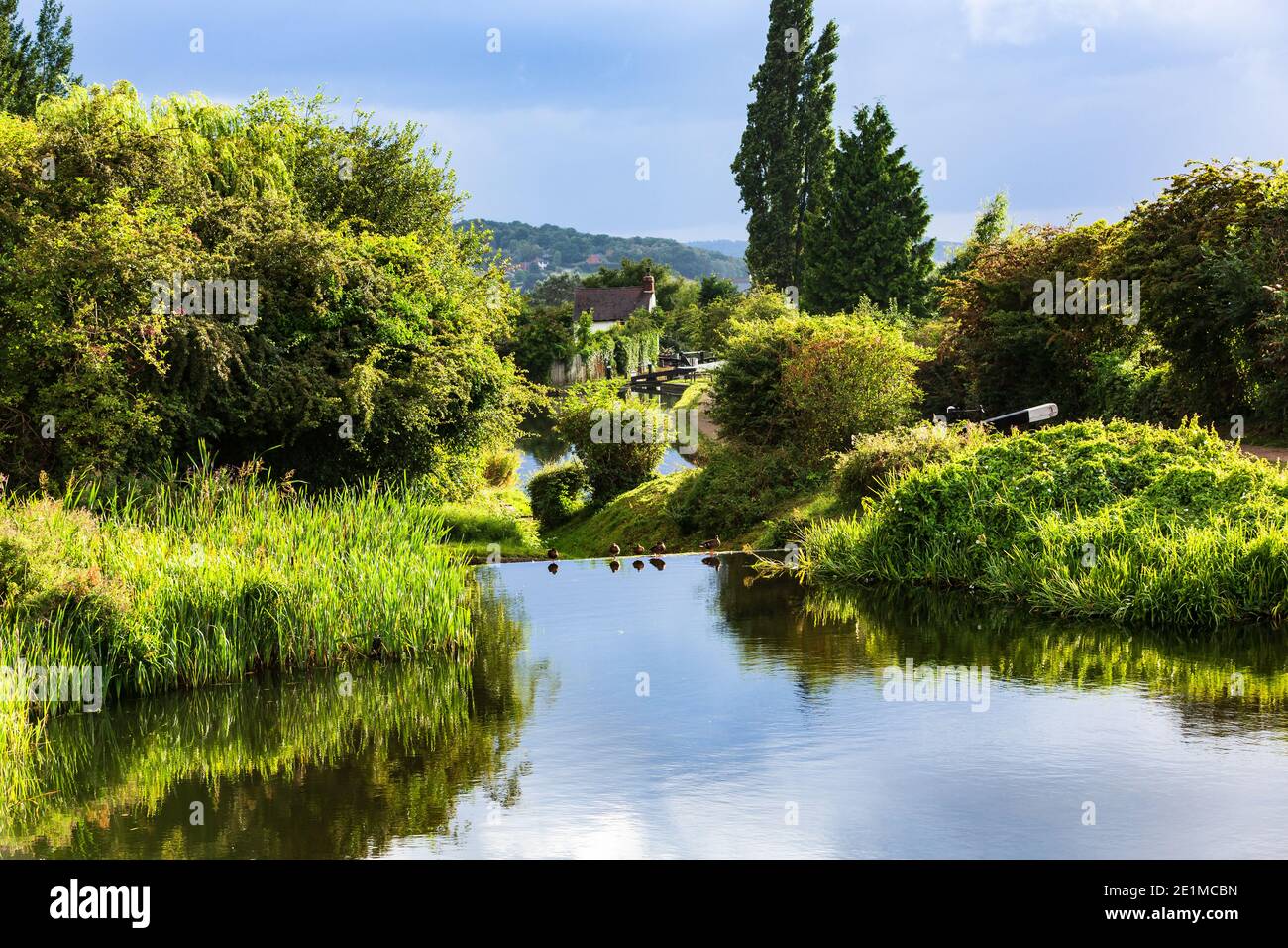 Canaux de Stourbridge dans les West Midlands, Royaume-Uni Banque D'Images