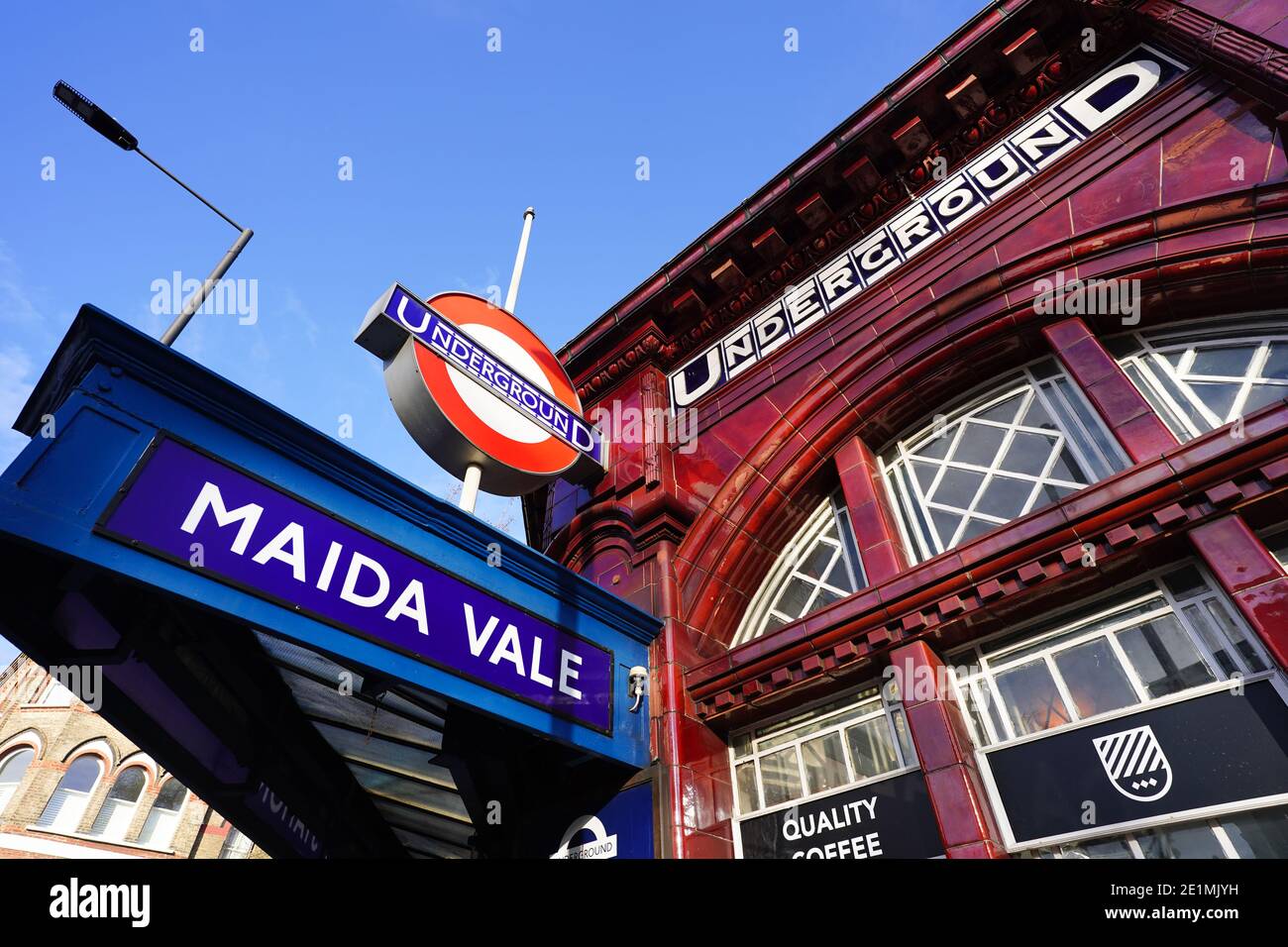 Station de métro Maida Vale, Londres. Date de la photo : mercredi 6 janvier 2021. Photo: Roger Garfield/Alamy Banque D'Images