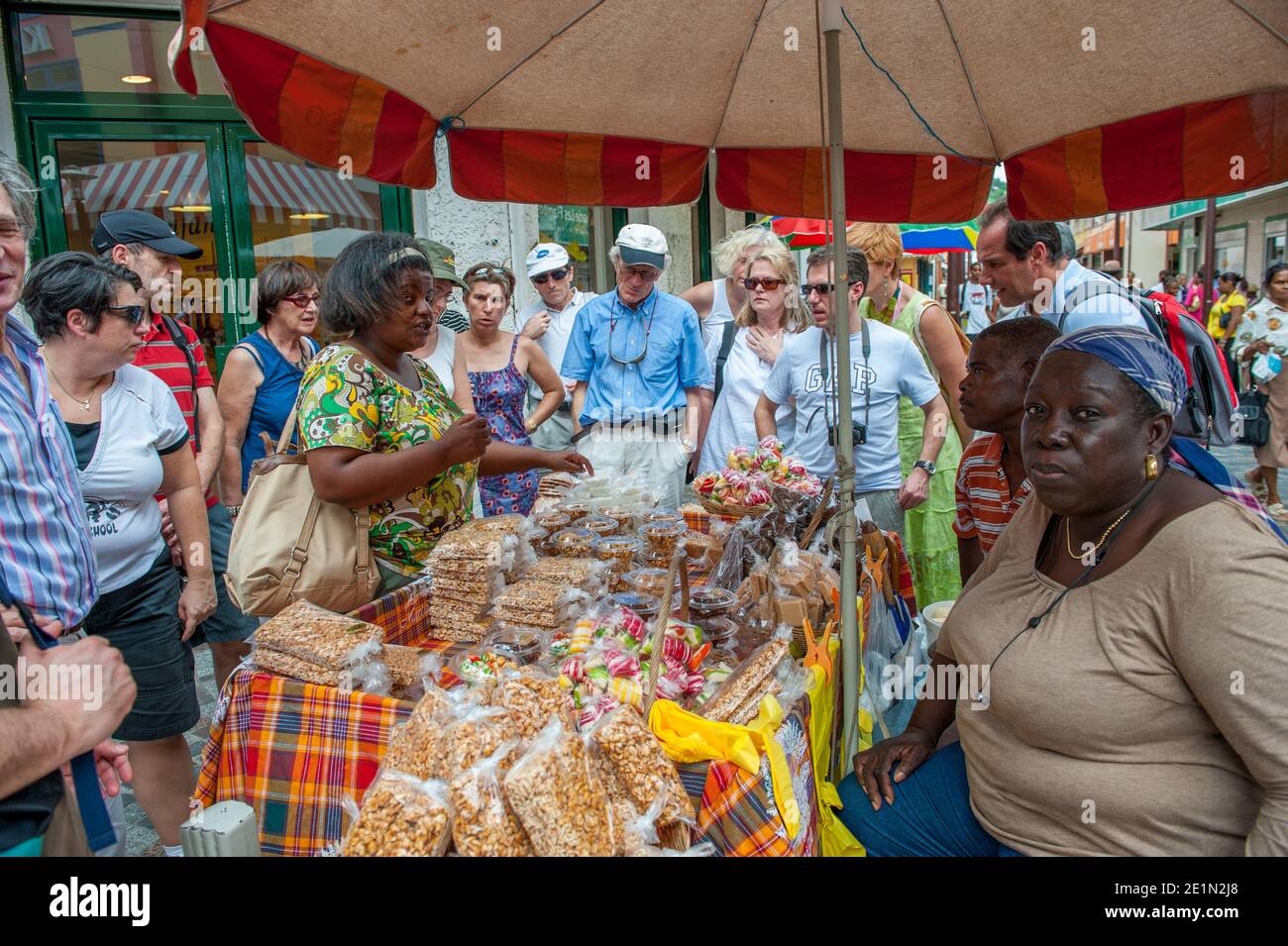 France martinique fort de france city market Banque de photographies et