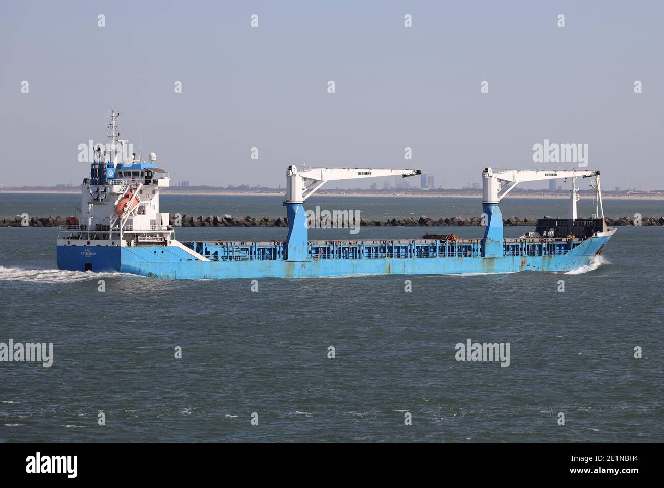 Le cargo Anet atteindra le port de Rotterdam le 18 septembre 2020. Banque D'Images