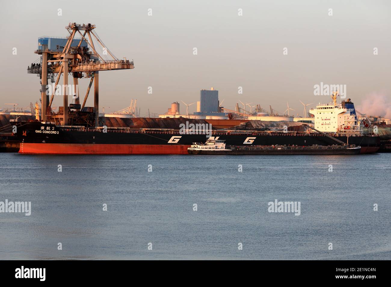 Le transporteur de vrac GNG Concord 2 sera déchargé dans le port de Rotterdam le 18 septembre 2020. Banque D'Images