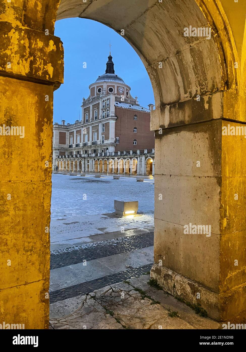 Extérieur du palais royal d'Aranjuez à Madrid Banque D'Images