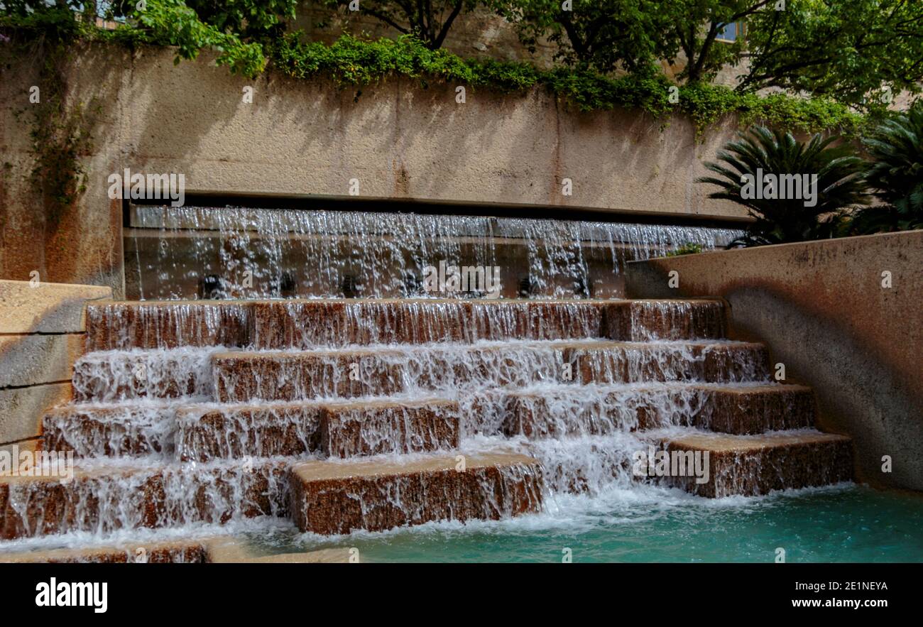 San Antonio Alamo et promenade sur la rivière Banque D'Images