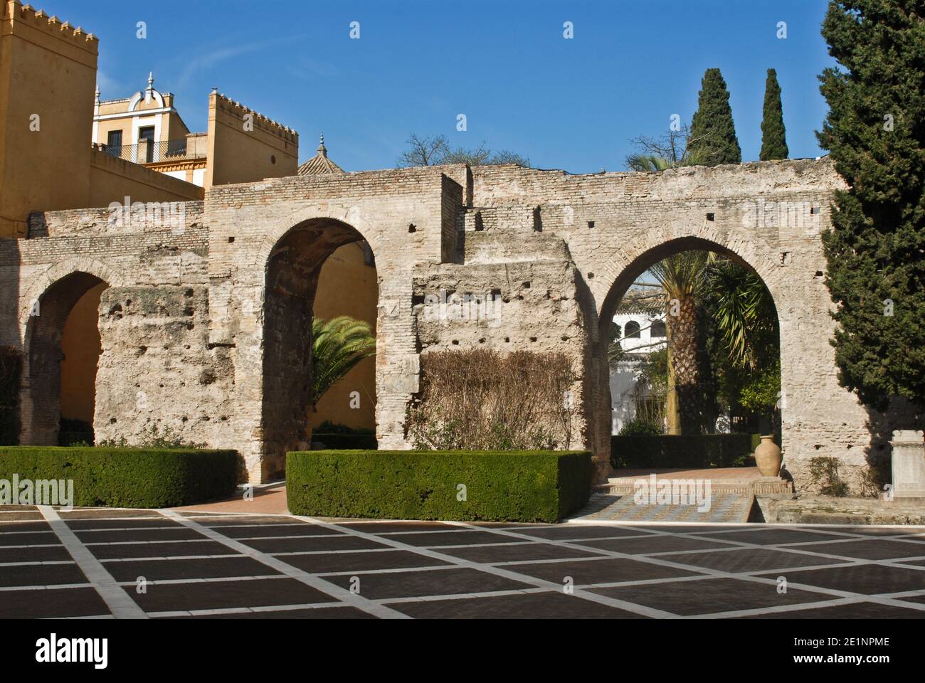 Alcazar de Séville (Real Alcazar de Séville), Espagne Banque D'Images
