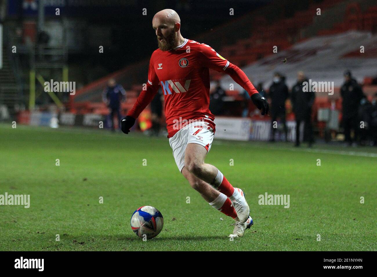 Londres, Royaume-Uni. 08 janvier 2021. Jonny Williams de Charlton Athletic en action pendant le match. EFL Skybet football League One Match, Charlton Athletic v Accrington Stanley à la Valley à Londres le vendredi 8 janvier 2021. Cette image ne peut être utilisée qu'à des fins éditoriales. Utilisation éditoriale uniquement, licence requise pour une utilisation commerciale. Aucune utilisation dans les Paris, les jeux ou les publications d'un seul club/ligue/joueur. photo par Steffan Bowen/Andrew Orchard sports photographie/Alay Live news crédit: Andrew Orchard sports photographie/Alay Live News Banque D'Images