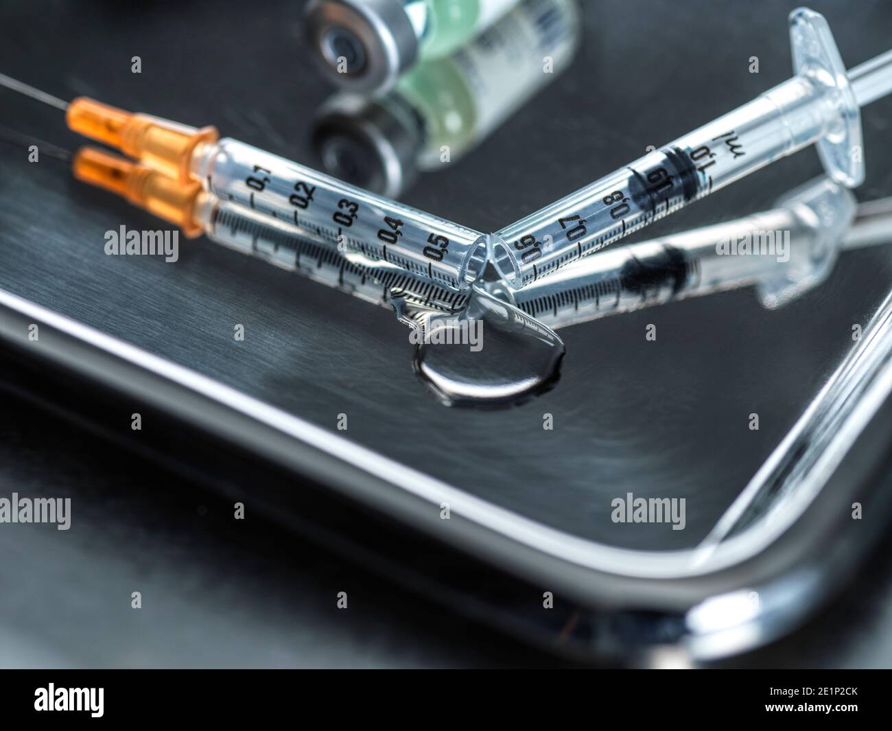 Mouvement anti-vaccin, image conceptuelle Banque D'Images