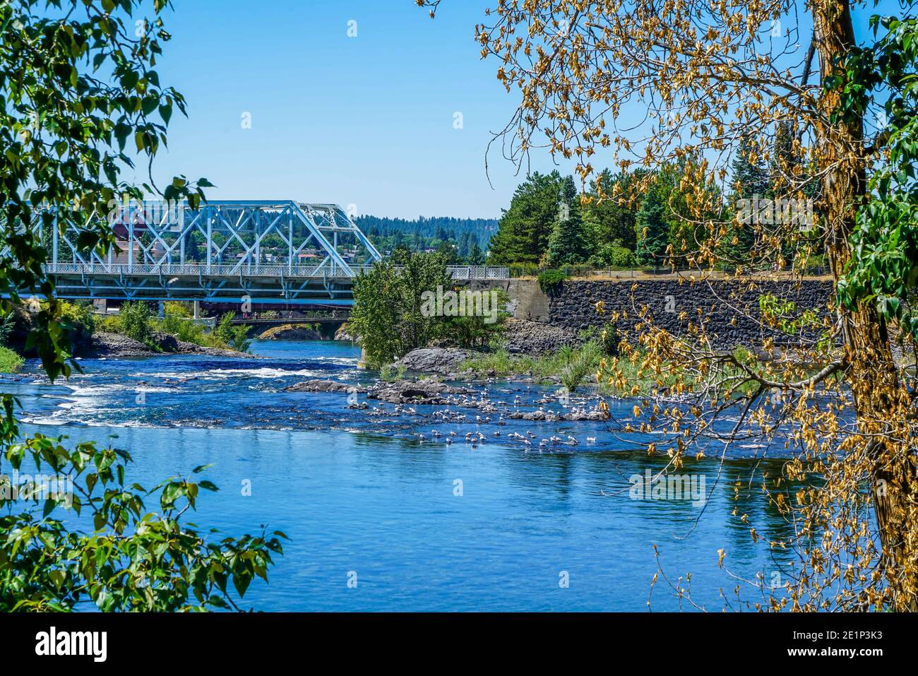 Le magnifique Riverfront Park à Spokane, Washington. Banque D'Images