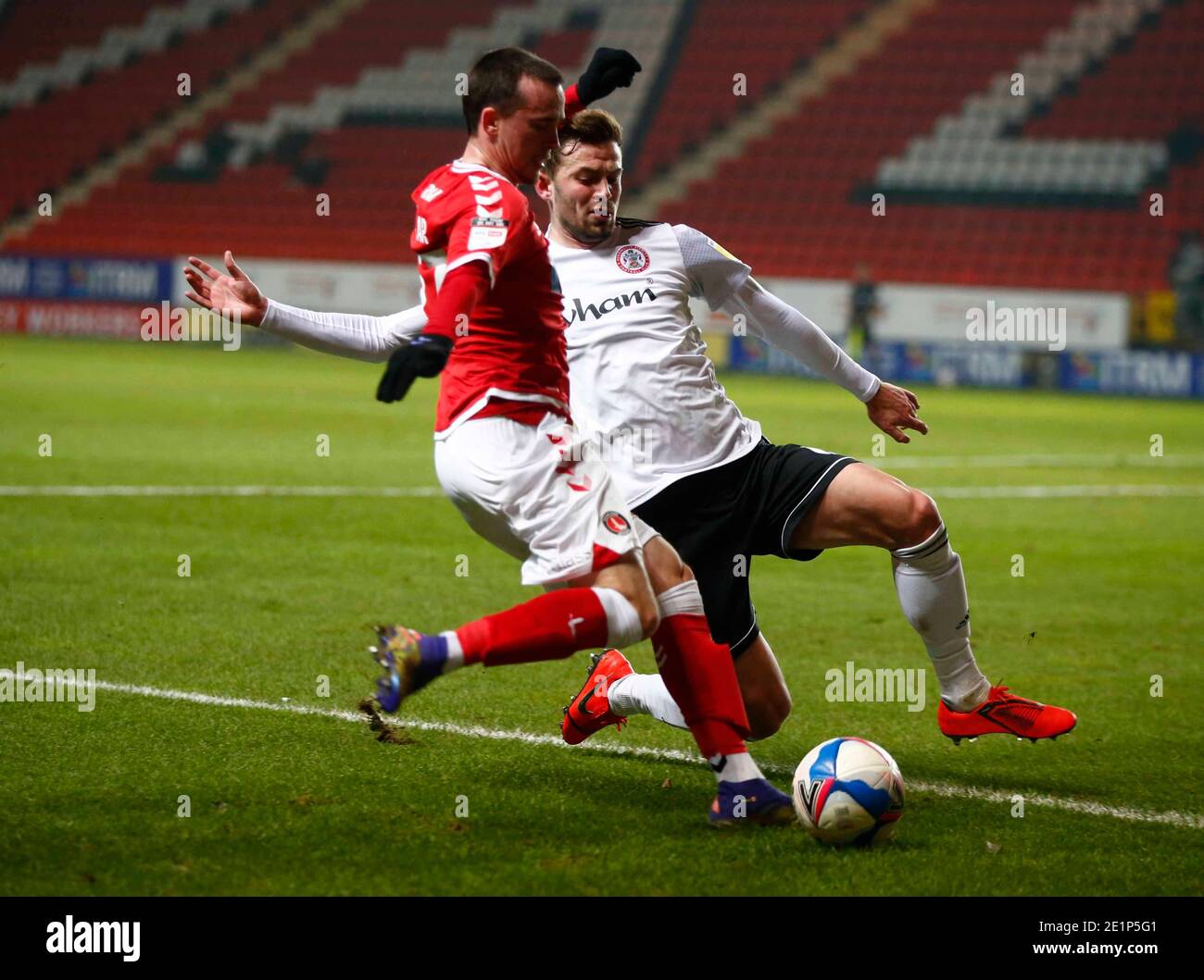 Woolwich, Royaume-Uni. 08 janvier 2021. WOOLWICH, Royaume-Uni, JANUARY08: Liam Miller de Charlton Athletic ( en prêt de Liverpool) pendant Sky Bet League One entre Charlton Athletic et Accrington Stanley à la Valley, Woolwich le 08 janvier 2021 crédit: Action Foto Sport/Alay Live News Banque D'Images