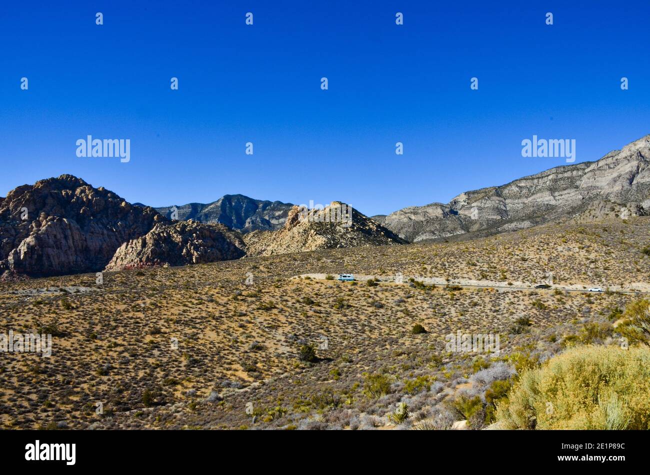 Red Rock Canyon National conservation Area, Las Vegas, Nevada, États-Unis. Décembre 2020. Banque D'Images