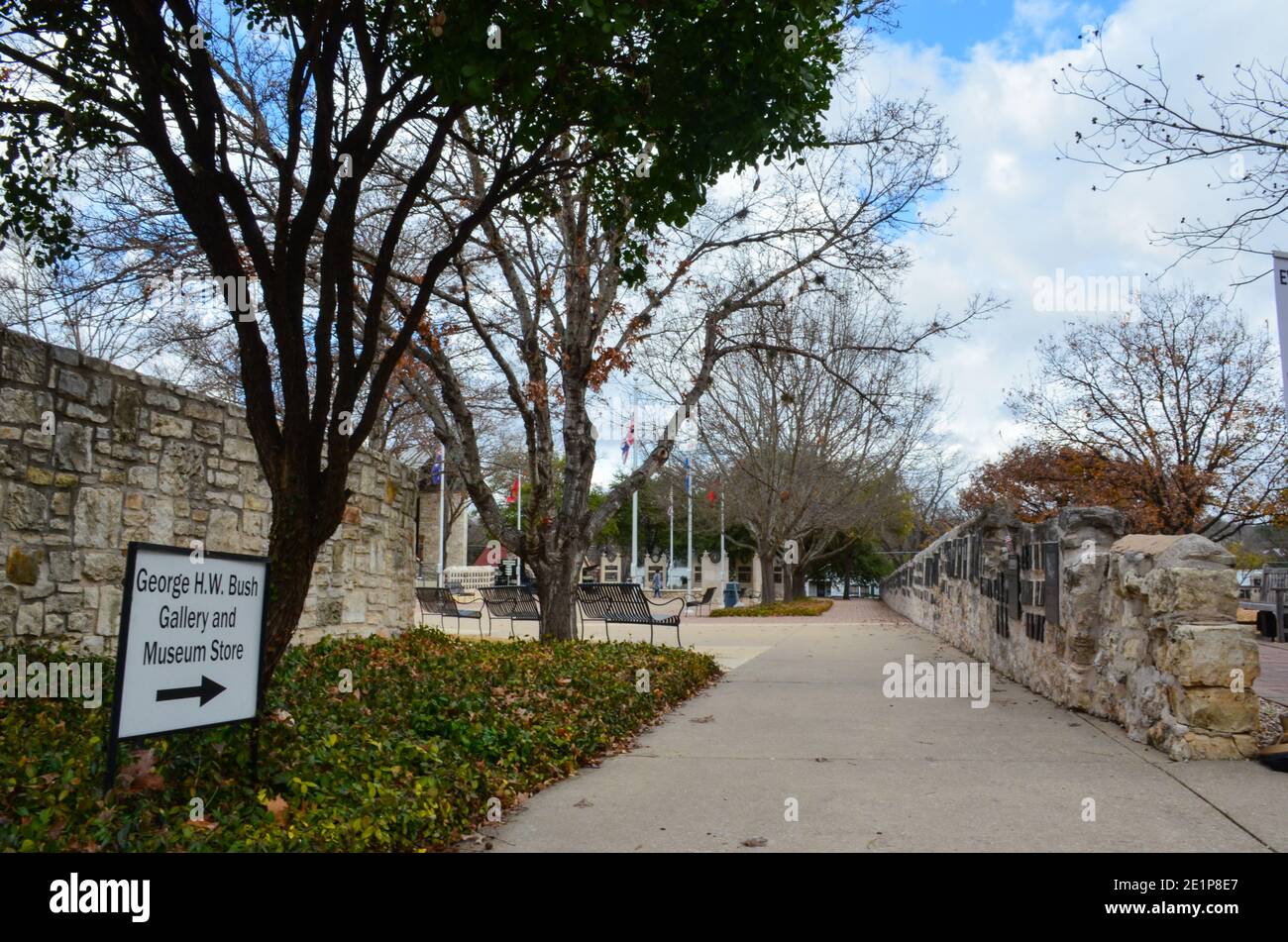 Musée national de la guerre du Pacifique, Fredericksburg, Texas, États-Unis. Décembre 2020. Banque D'Images