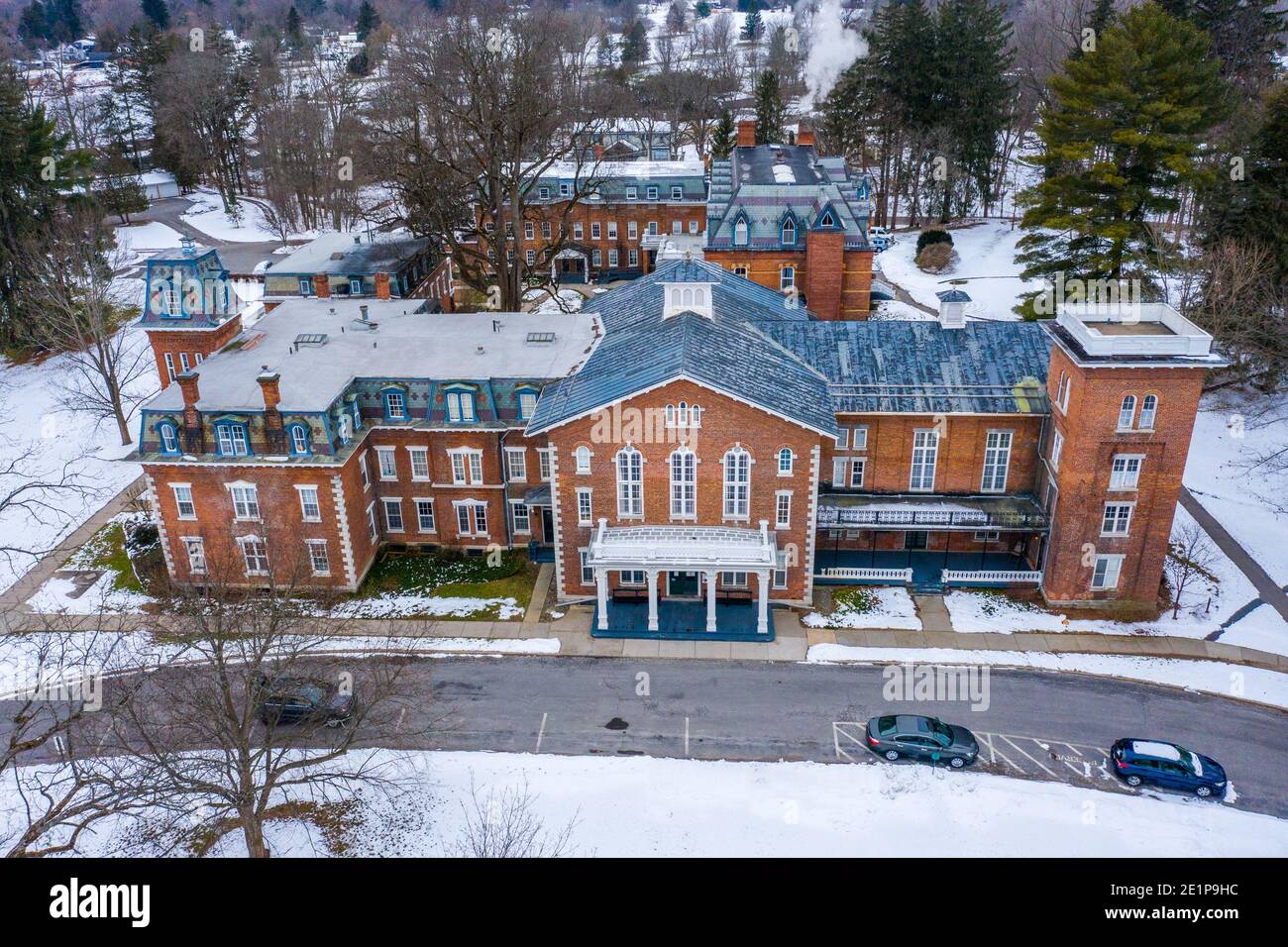 Oneida Community Mansion House, Oneida, New York, États-Unis Banque D'Images