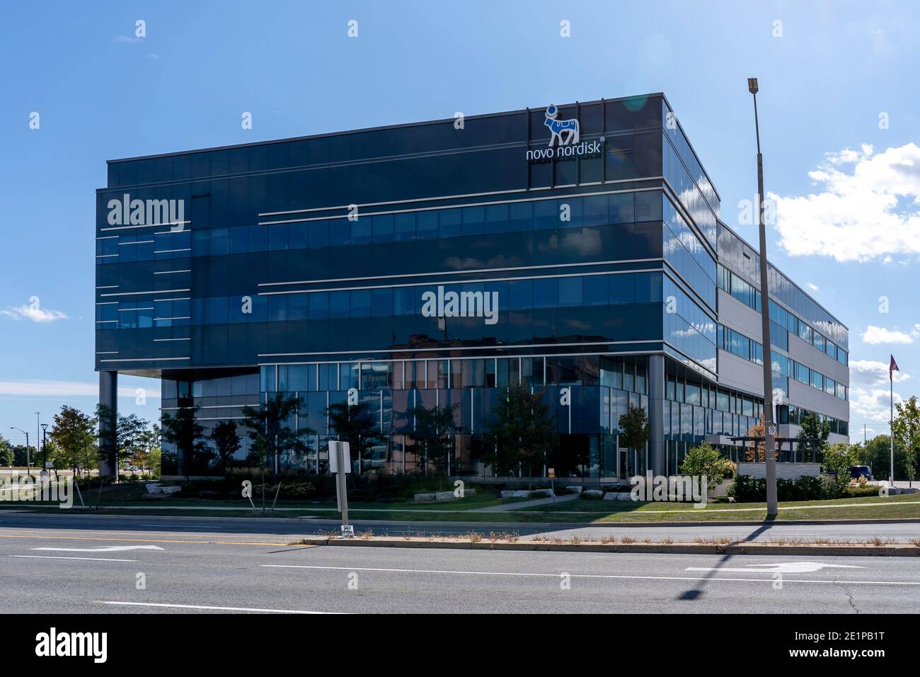 Mississauga, Ontario, Canada - 19 septembre 2020 : Novo Nordisk Canada Inc. Siège social à Mississauga, Ontario, Canada. Banque D'Images