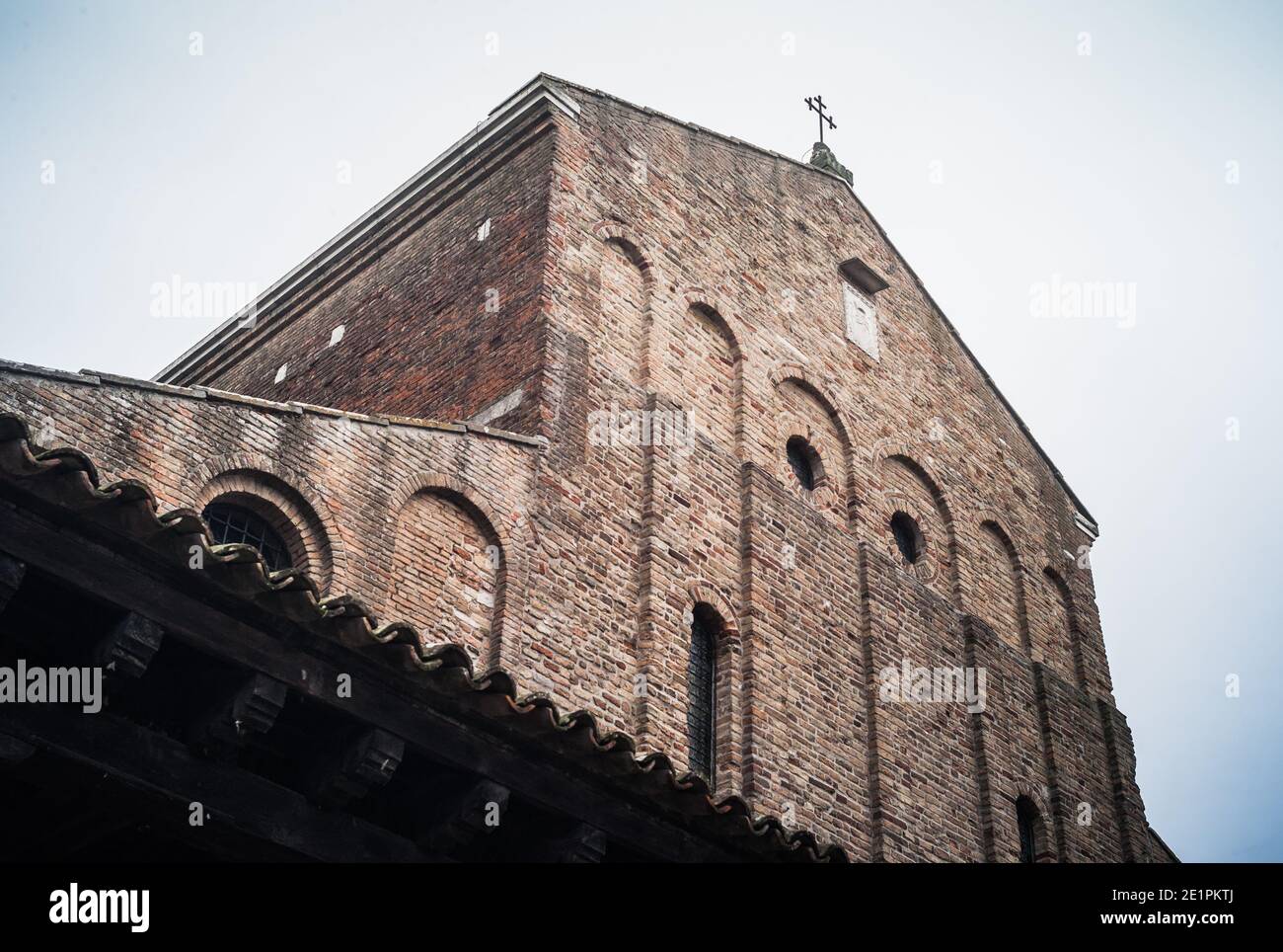 Cathédrale de Santa Maria Assunta sur l'île de Torcello dans la lagune de Venise, une basilique de style vénitien-byzantin Banque D'Images