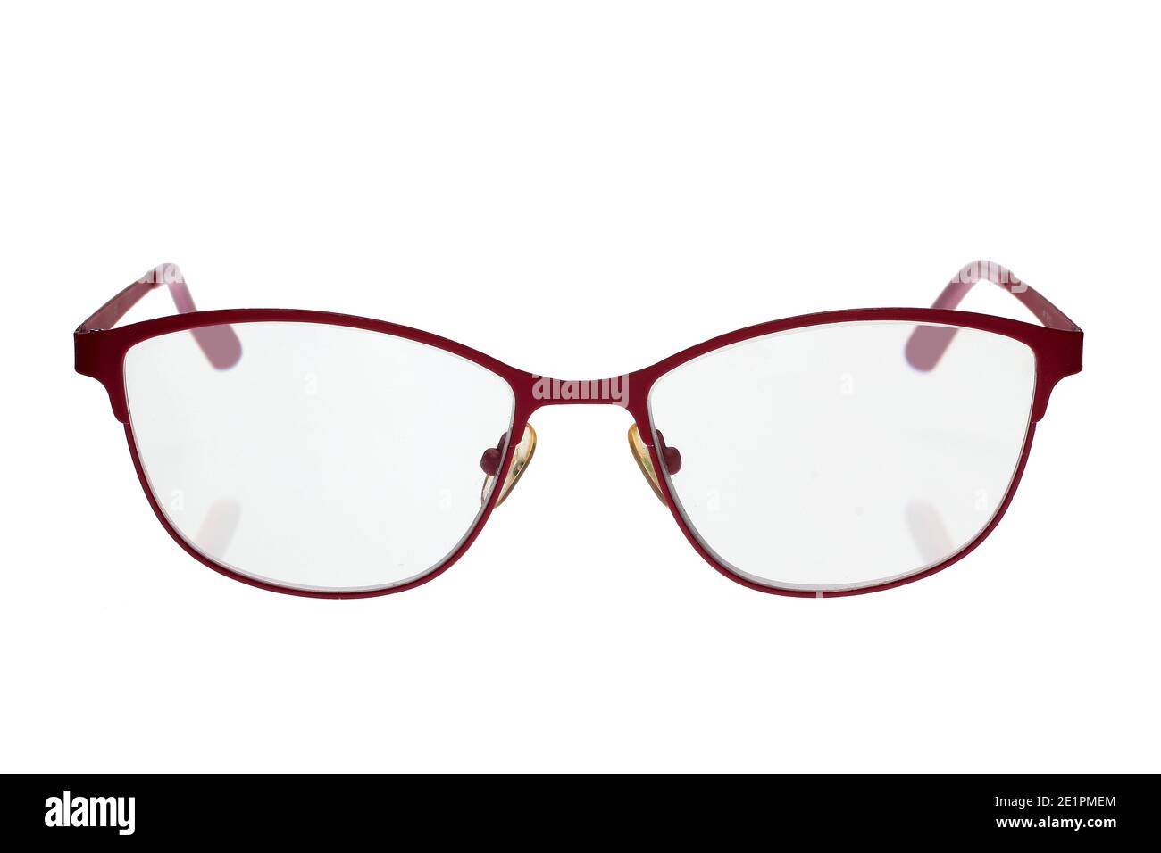 Lunettes sur fond blanc Banque D'Images