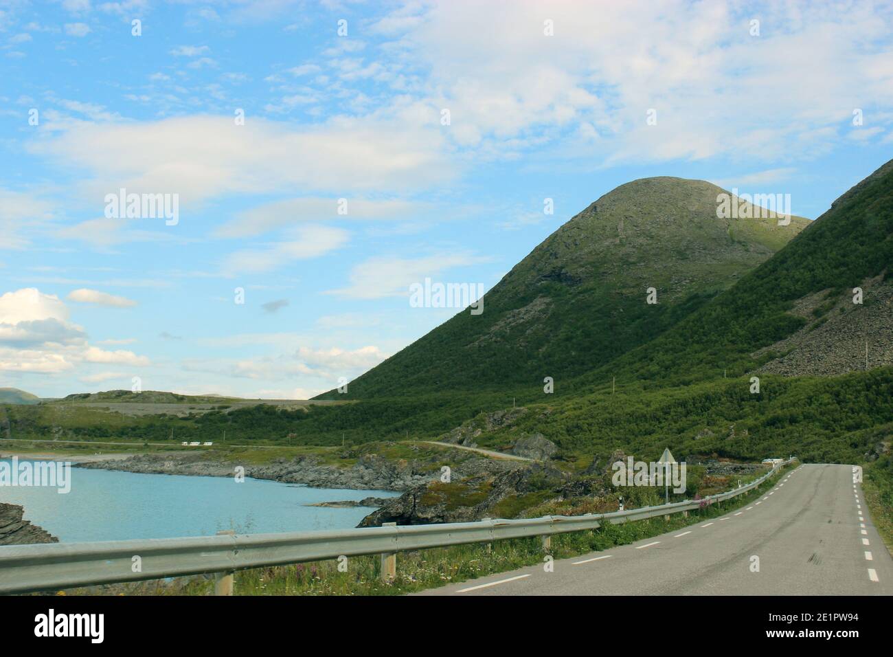 Paysage naturel du nord de la Norvège Banque D'Images