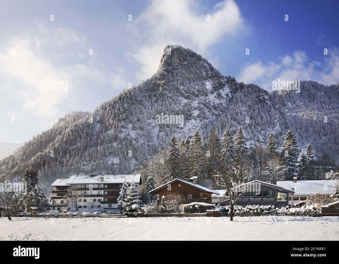 Montagne Kofel à Oberammergau. Bavière, Allemagne Banque D'Images