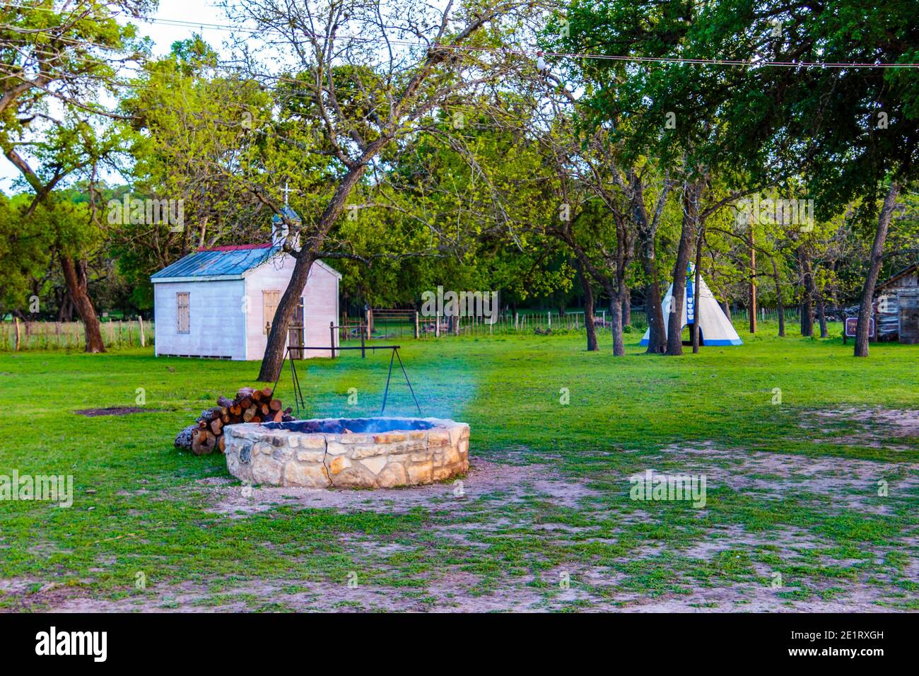 Mayan Dude Ranch - Bandera, Texas Banque D'Images