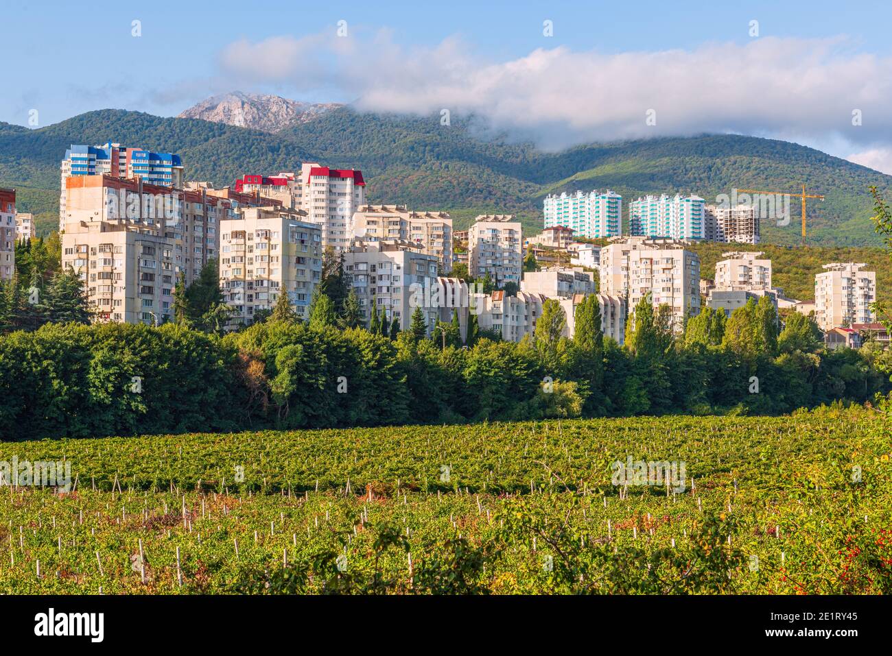 Russie, Crimée, à la périphérie de la ville balnéaire de Feodosia Banque D'Images