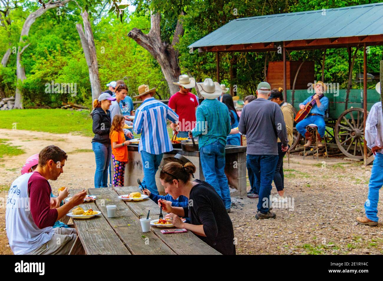 Mayan Dude Ranch - Bandera, Texas Banque D'Images