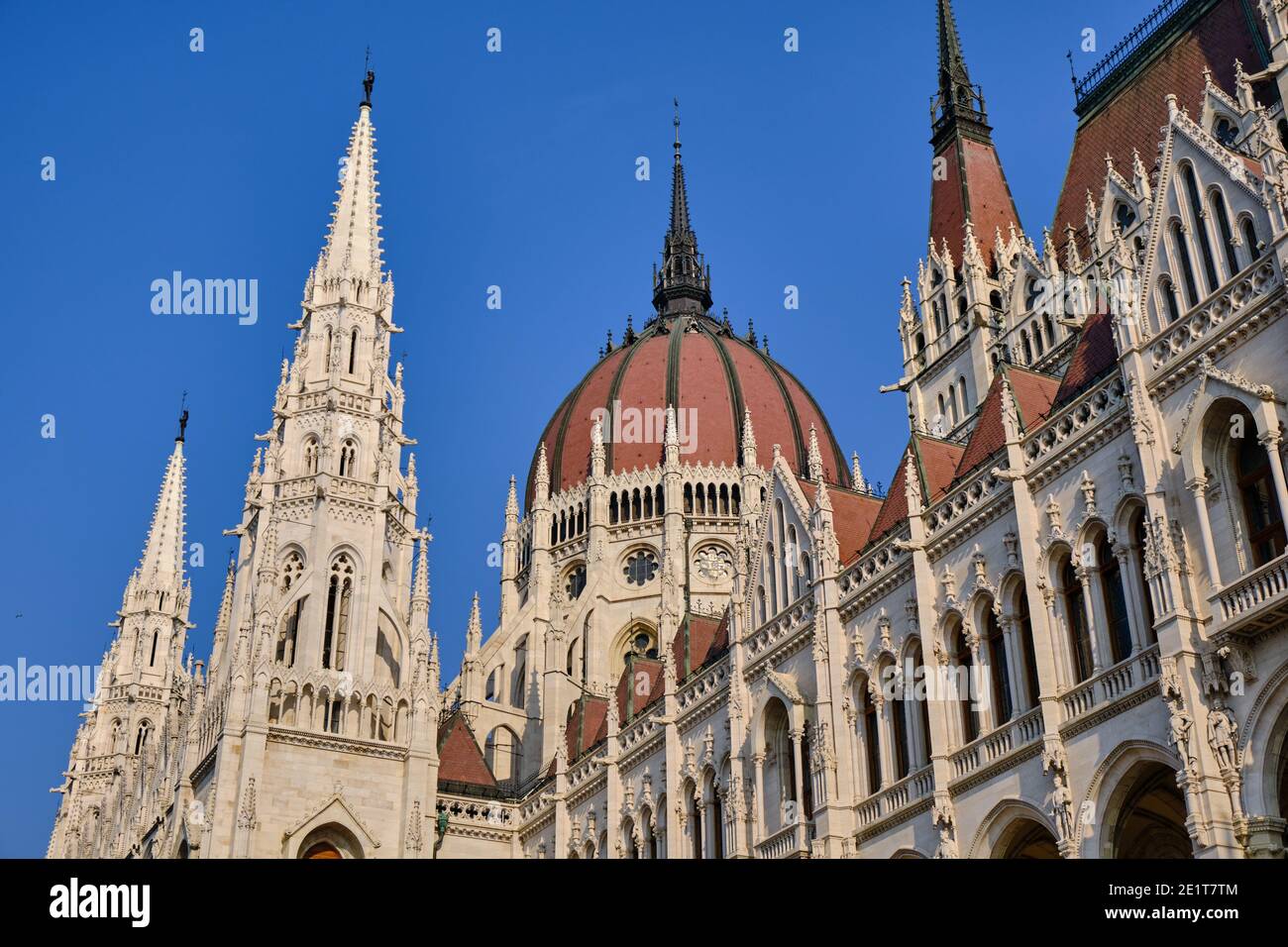 Parlement hongrois, Orszaghaz - Maison de la Nation, siège de l'Assemblée nationale de Hongrie et symbole de Budapest Banque D'Images