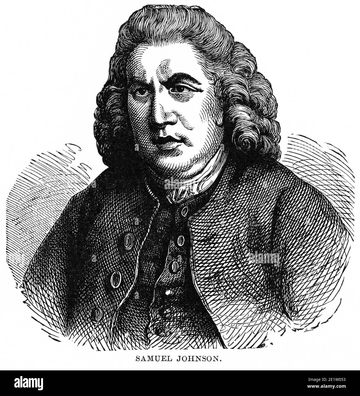 Samuel Johnson, Illustration, Histoire du monde de Ridpath, Volume III, par John Clark Ridpath, LL. D., Merrill & Baker Publishers, New York, 1897 Banque D'Images