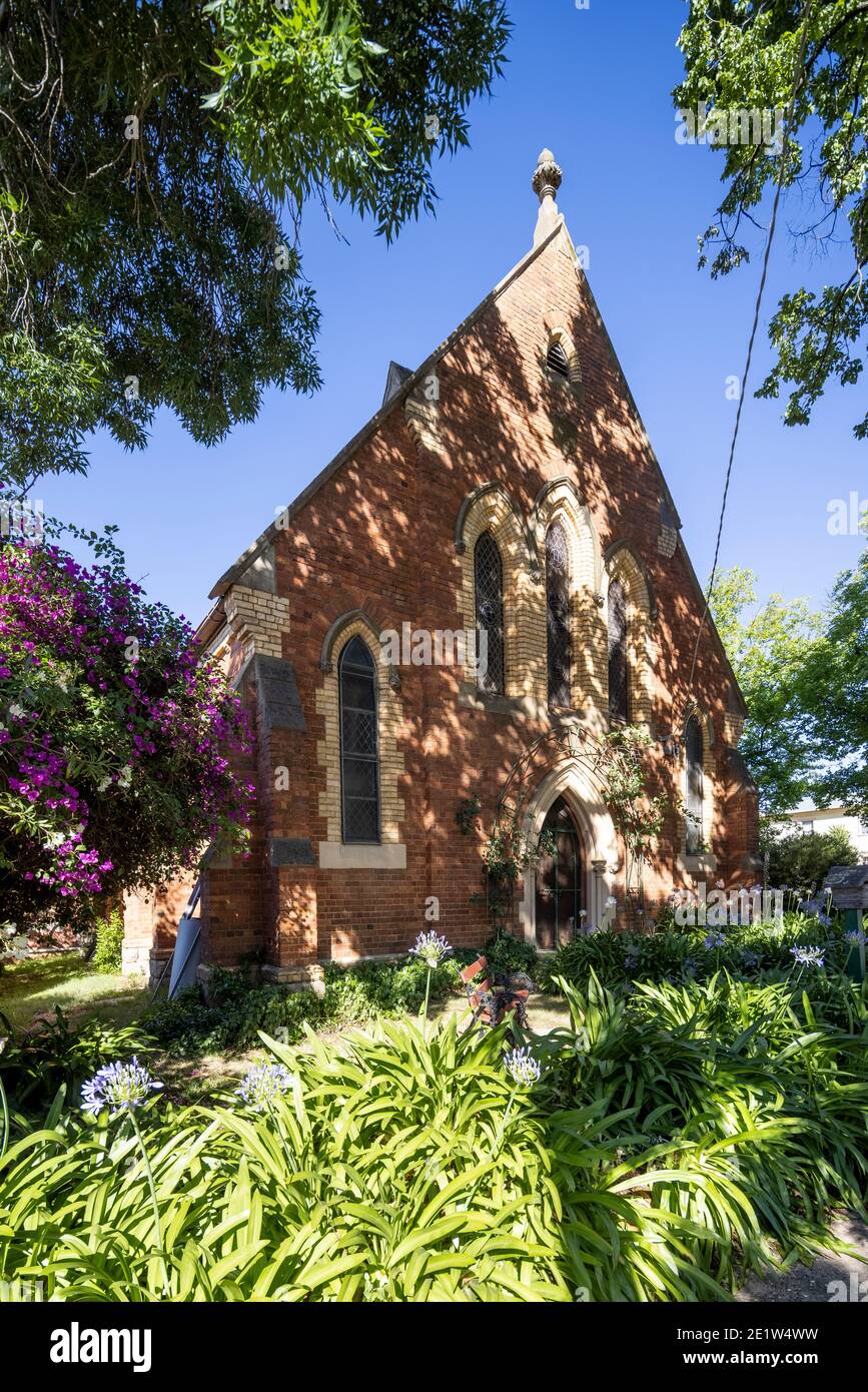 Église désuétude de Camp Street à Beechworth, région de Victoria, Australie Banque D'Images