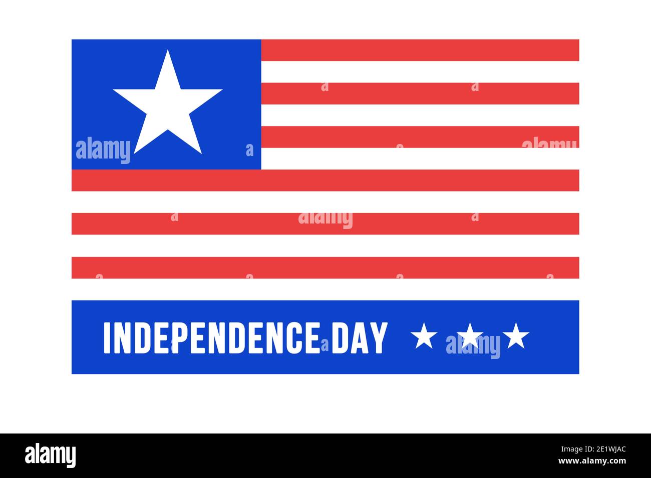 Joyeux 4 juillet, jour de l'indépendance des États-Unis. Arrière-plan avec le drapeau américain. Carte, affiche, bannière, haute résolution Banque D'Images