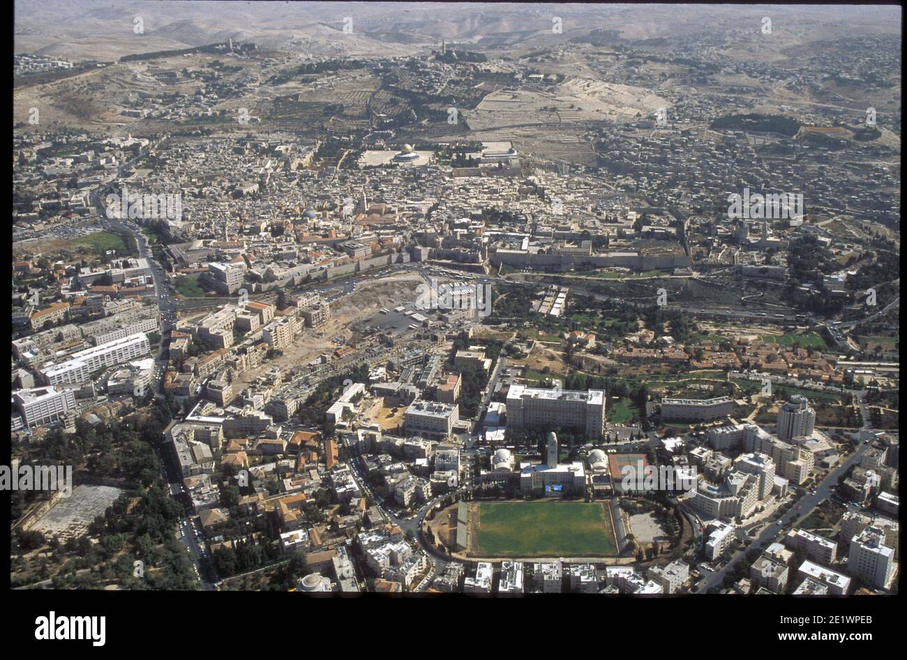 6800. Jérusalem, vue aérodynamique de l'ouest Banque D'Images