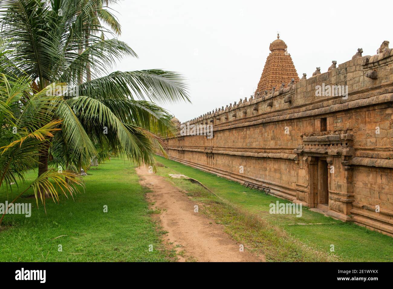 Thanjavur, Inde - 18 août 2019 : le temple de Brihadisvara Banque D'Images