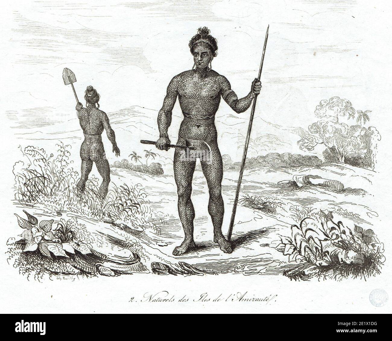 Autochtones des Iles de l'Amirauté Banque D'Images