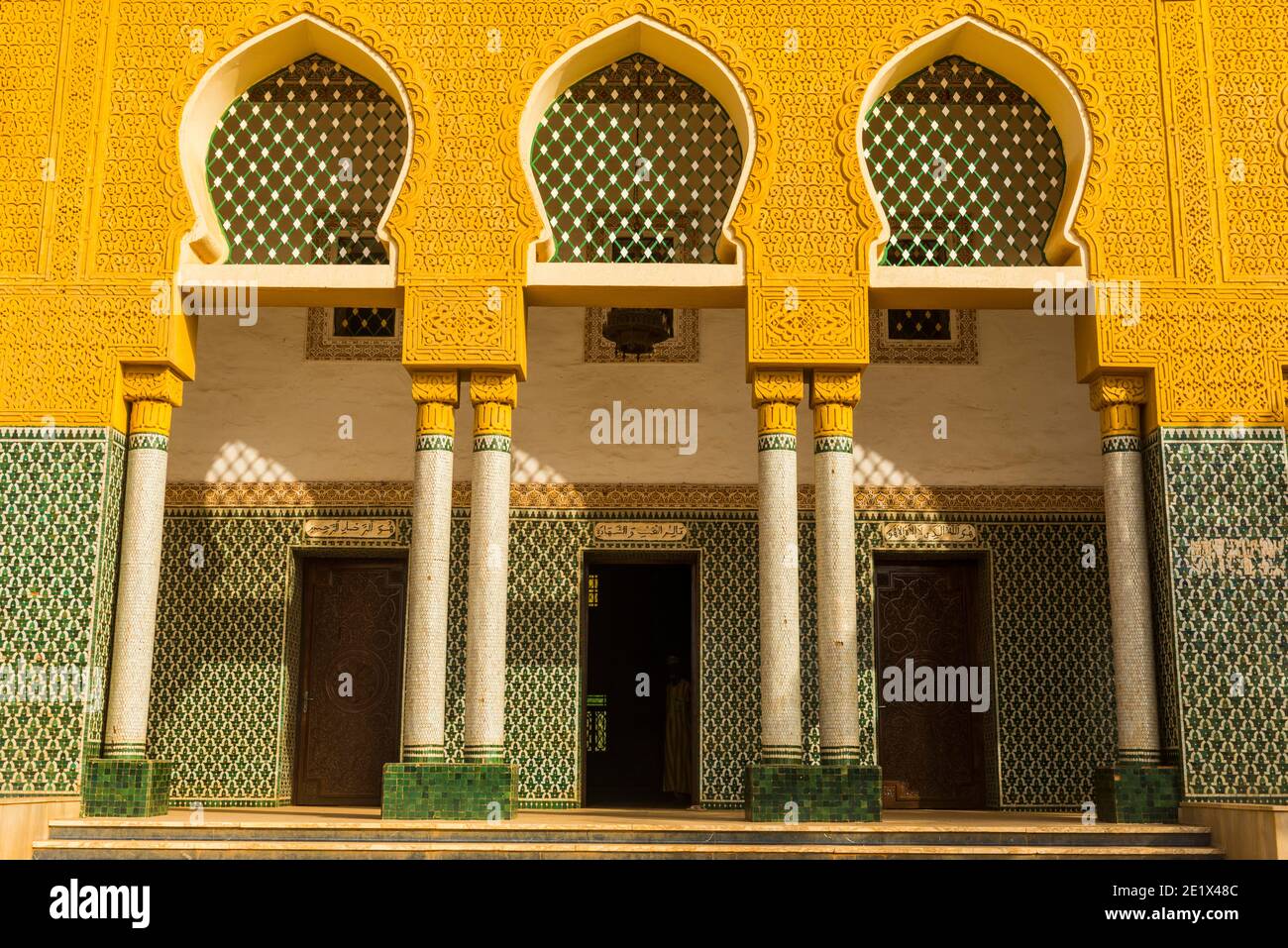 Façade, Grande Mosquée de Niamey, Niamey, Niger Banque D'Images