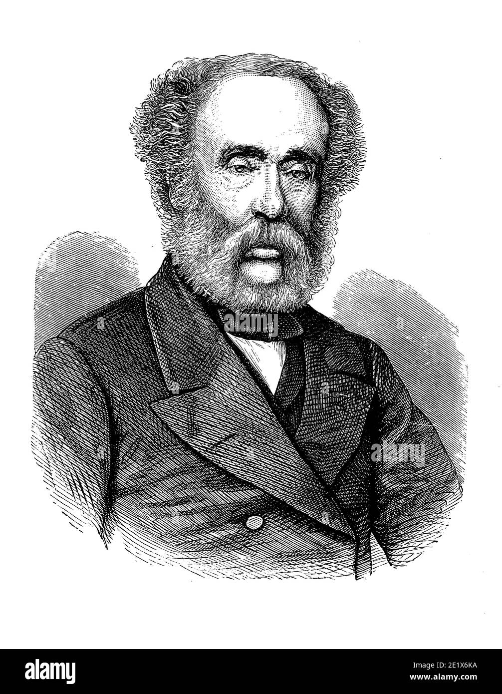 Portrait de Sir Joseph Whitworth ( 1803 - 1887) ingénieur, entrepreneur,  inventeur du fusil Whitworth, a créé le système britannique Standard  Whitworth pour les filetages de vis Photo Stock - Alamy
