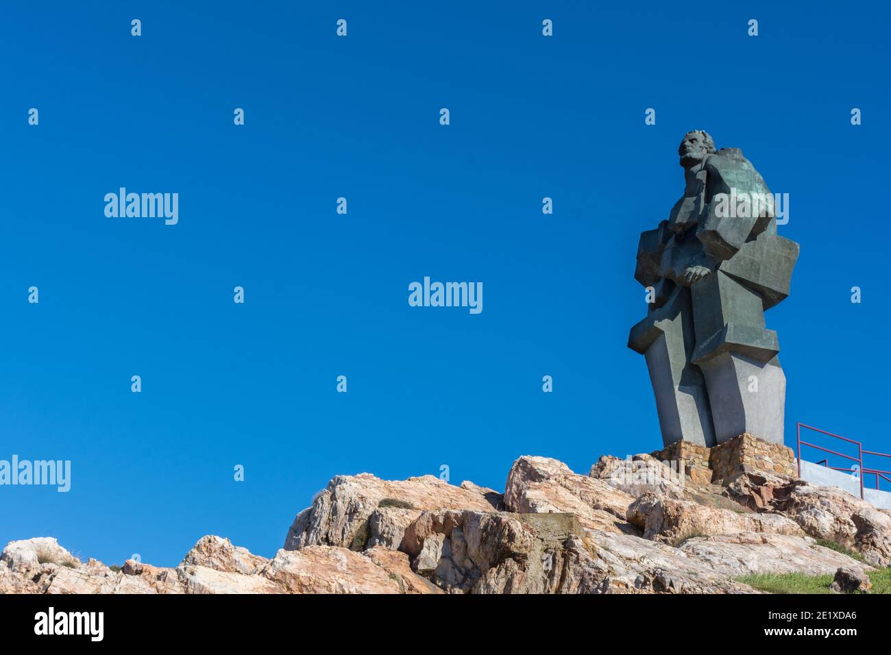 Monument aux ouvriers de la mine de Puertollano, Ciudad Real, Espagne Banque D'Images