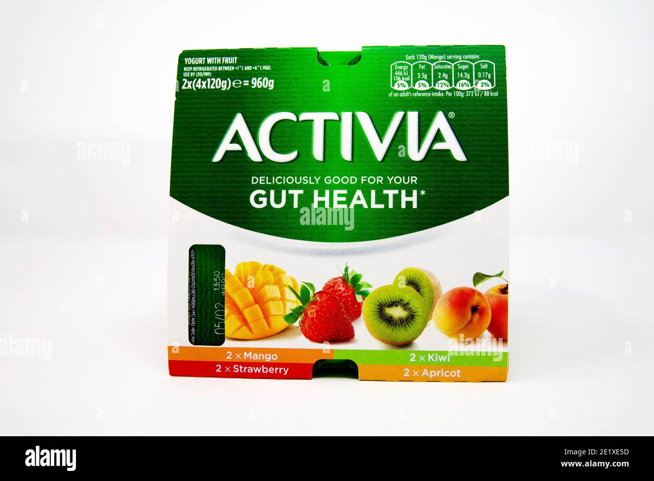 Activia yaourts aux fruits Banque D'Images