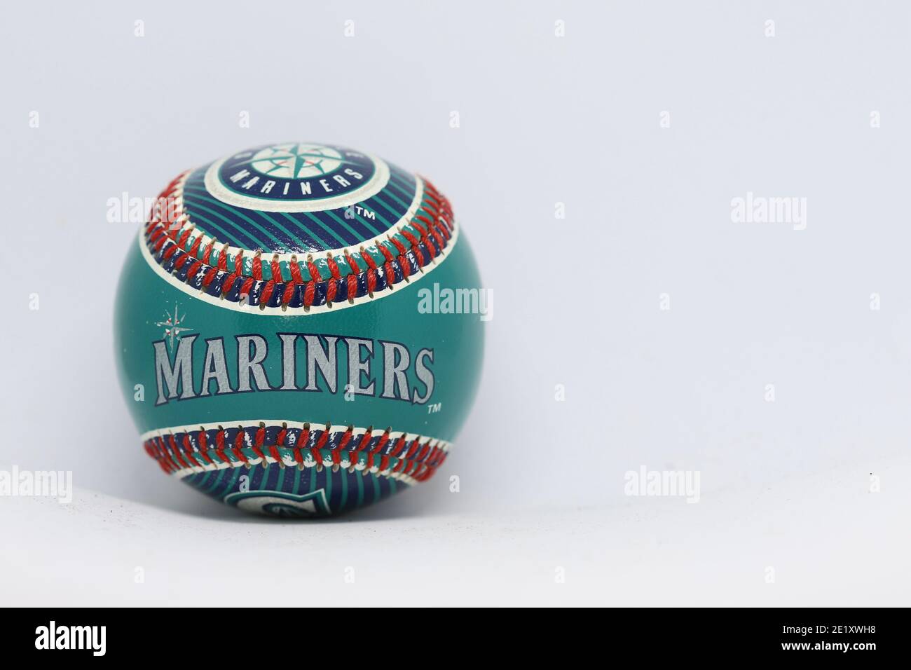 Ballon souvenir de l'équipe de baseball des Seattle Mariners. Acheté à la boutique du club en 1997. Banque D'Images