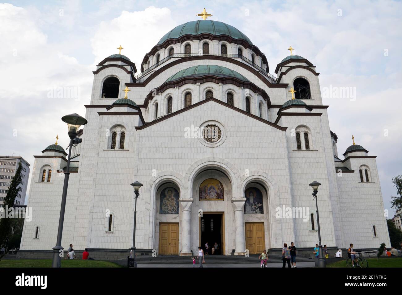 Cathédrale orthodoxe de Saint Sava à Belgrade Banque D'Images