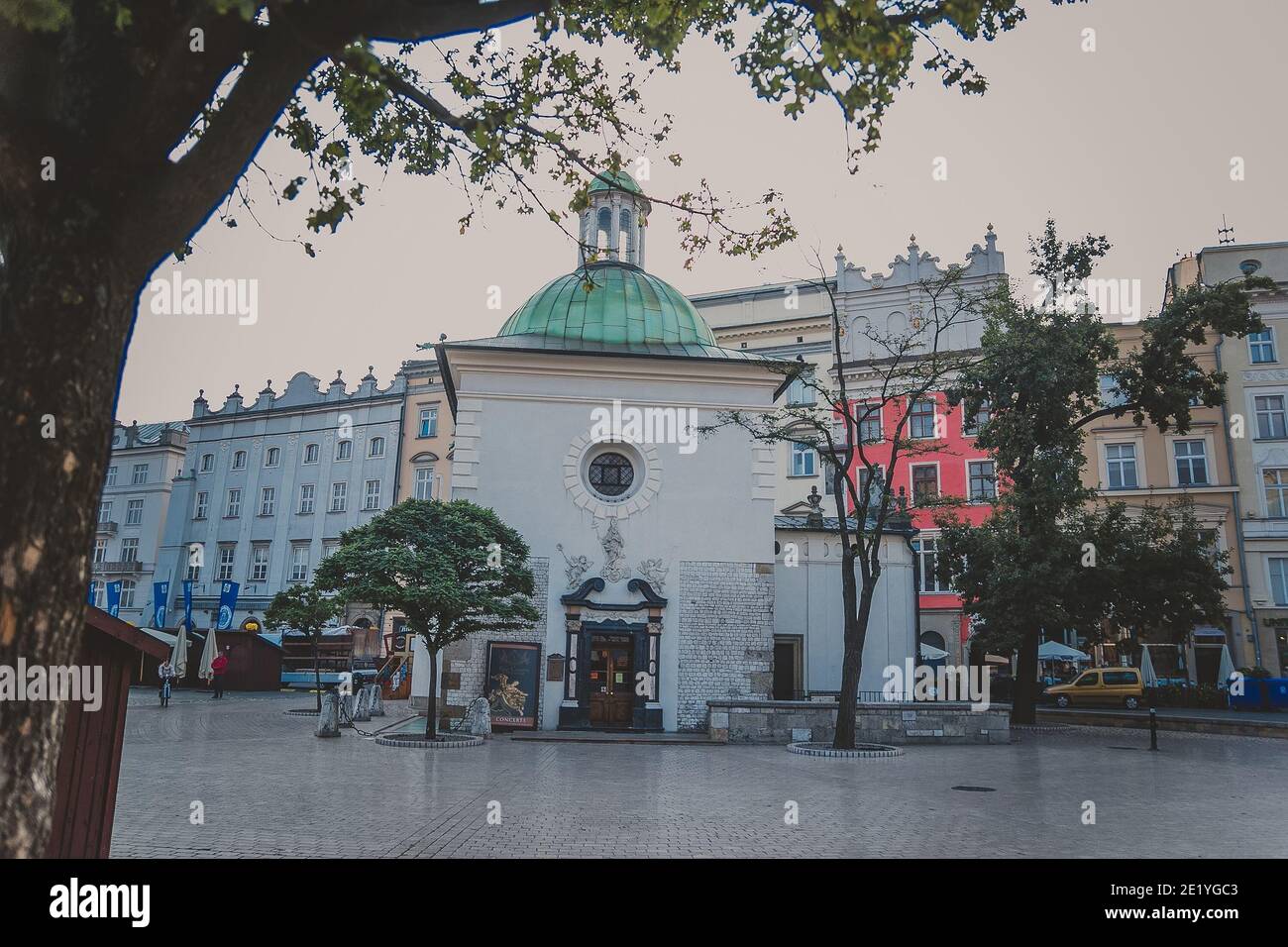 Église Saint-Adalbert ou Église Saint-Wojciech de Cracovie, Pologne Banque D'Images