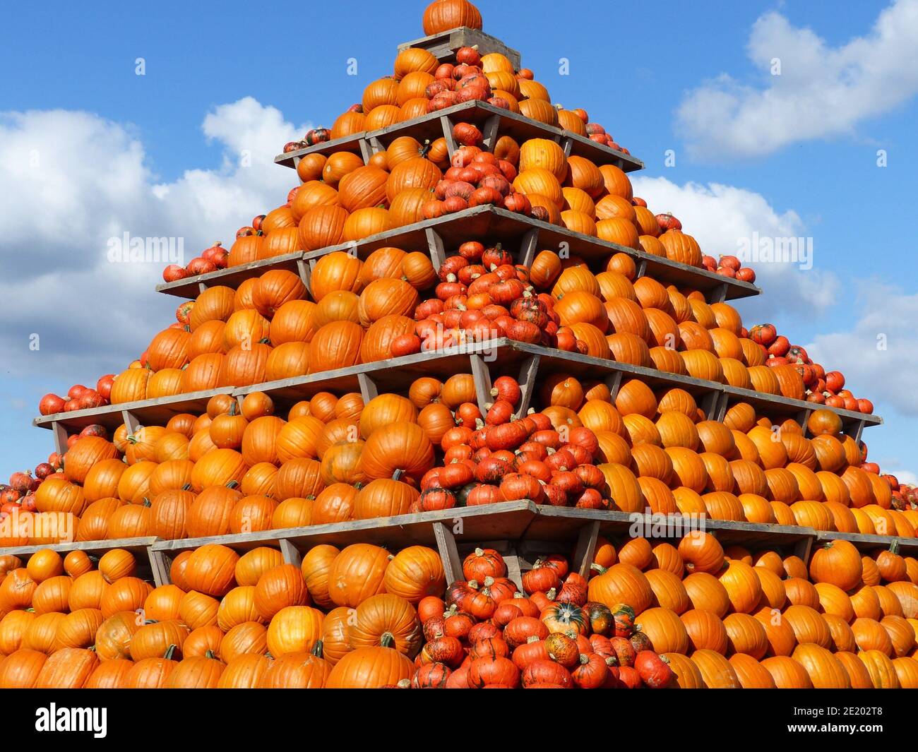 Pyramide de citrouille Banque D'Images