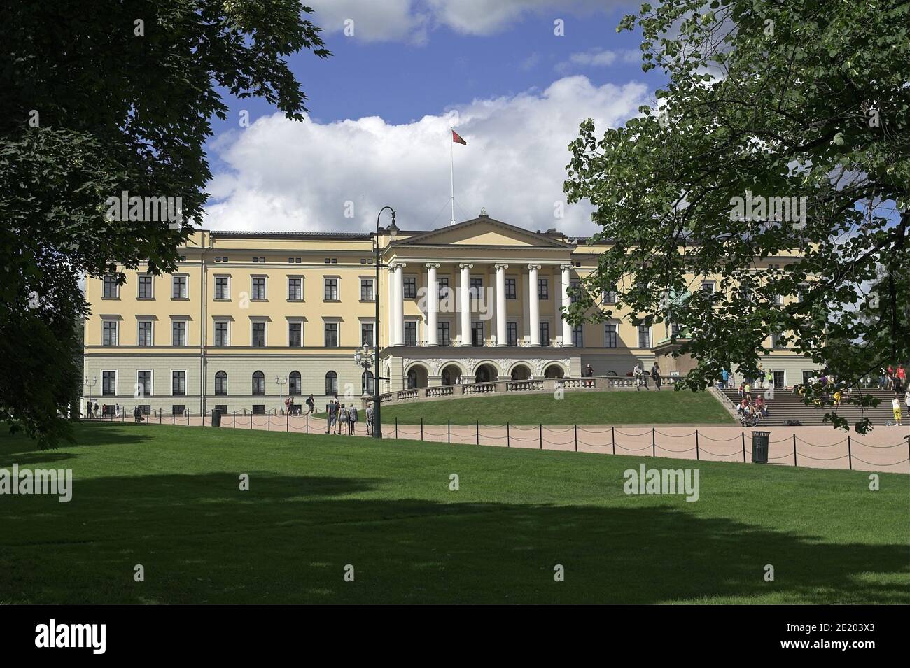 Oslo, Norvège, Norwegen; Slottet, Det Kongelige Slott; Palais royal; Königliches Schloss Oslo; Pałac Królewski W Oslo, zamek, rezydencja Banque D'Images