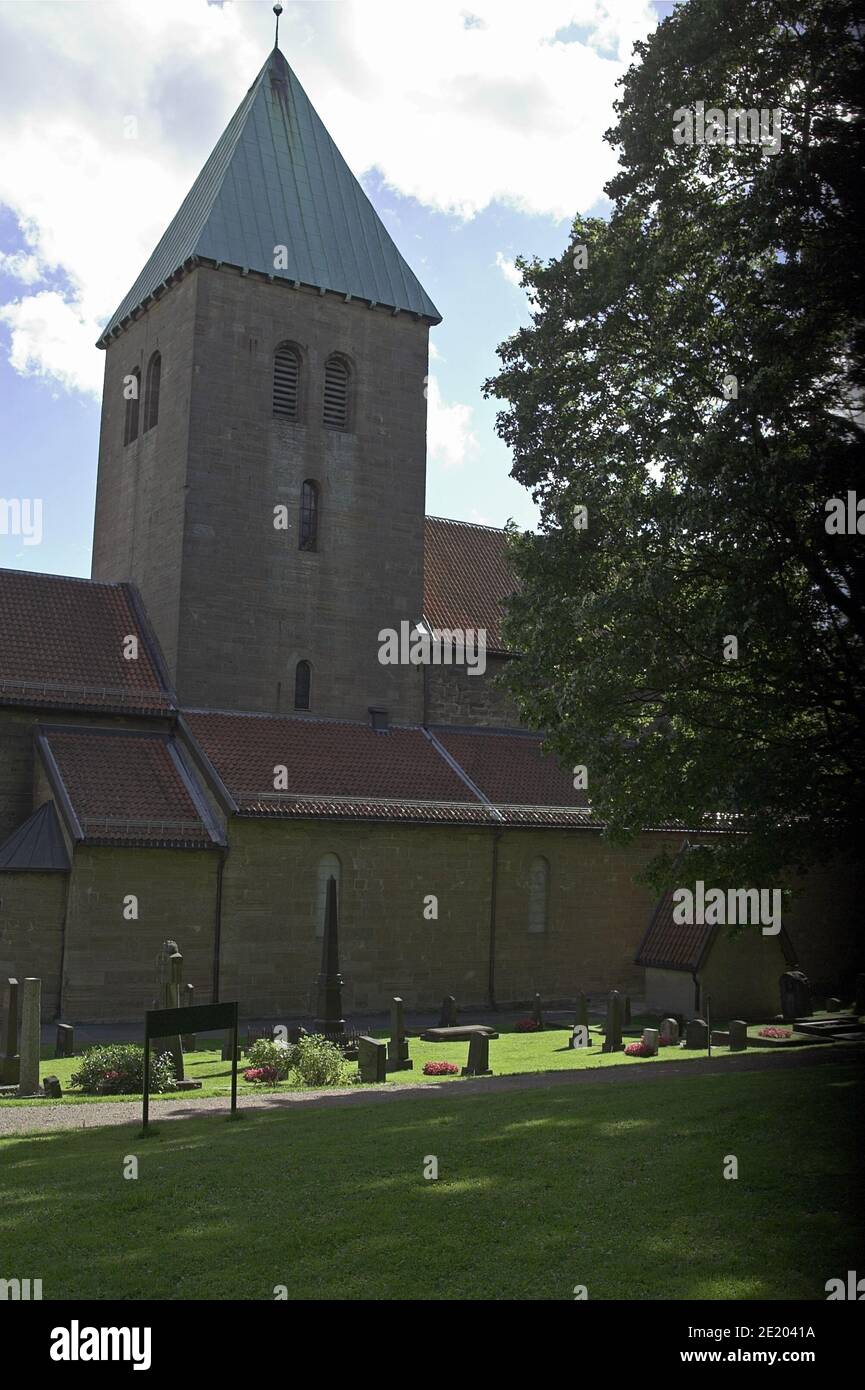 Oslo, Norvège, Norwegen; Église Old Aker; Gamle Aker kirke; Banque D'Images