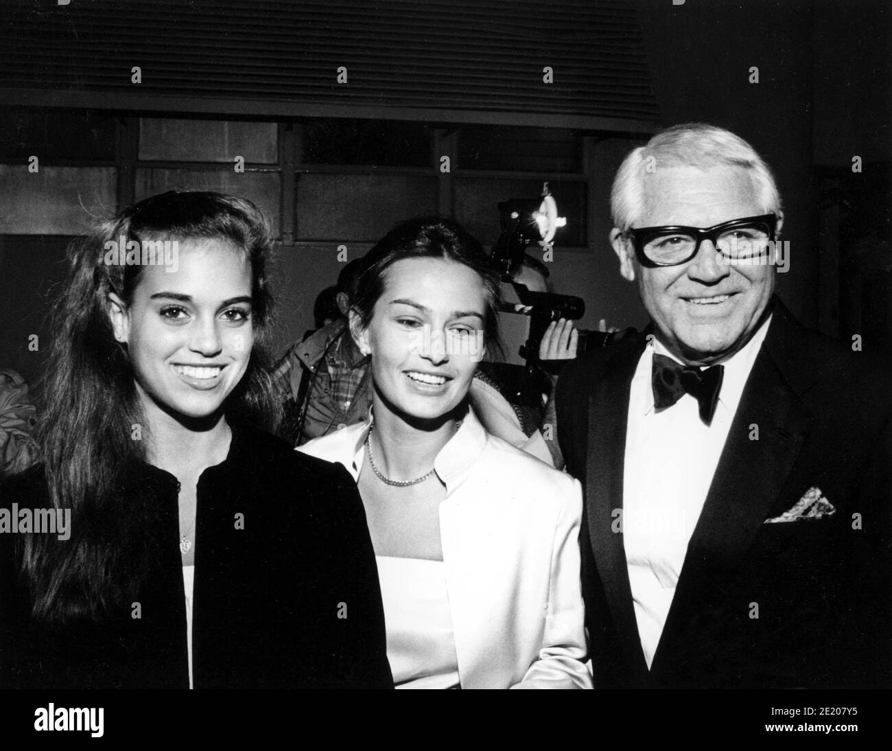Cary Grant avec sa femme Barbara Harris et sa fille Jennifer Grant 10/