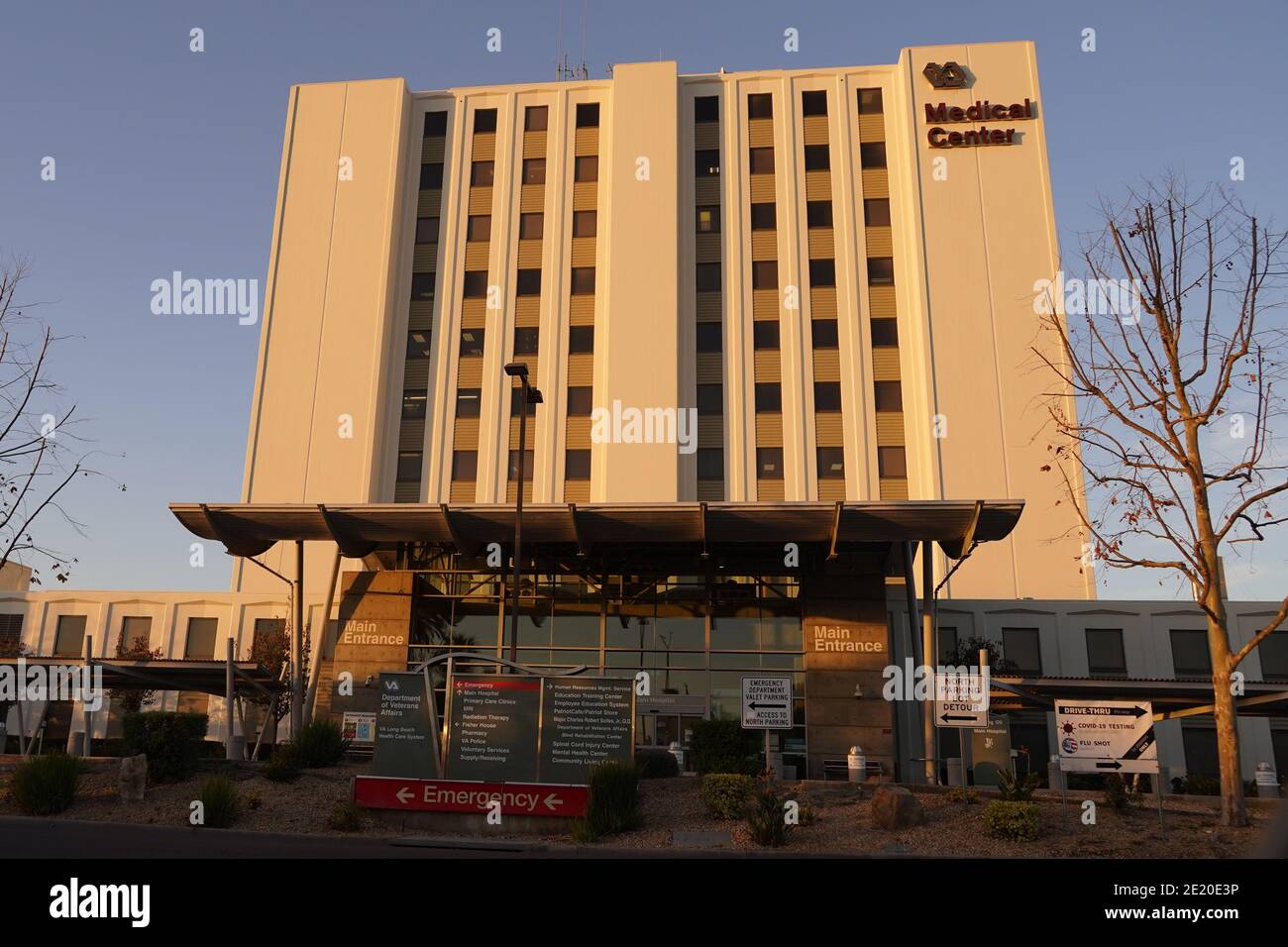 Une vue générale de l'hôpital va long Beach Healthcare System, samedi 9 janvier 2021, à long Beach, Etalonnage Banque D'Images