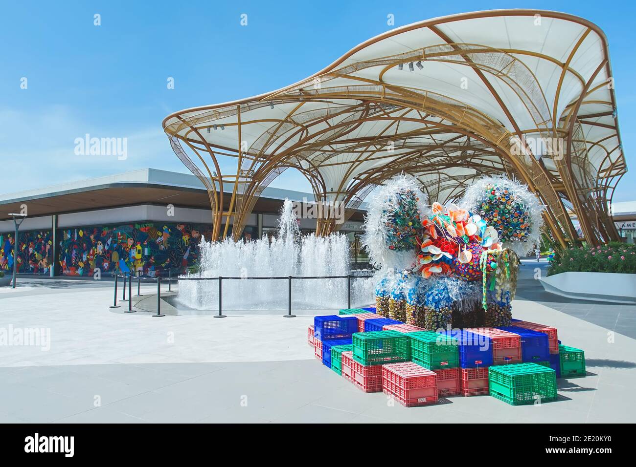 Samut Prakan, Thaïlande - 02 novembre 2020: Décor de Siam Premium Outlets Bangkok. Le premier site de Siam Premium Outlets situé dans l'outsk est Banque D'Images