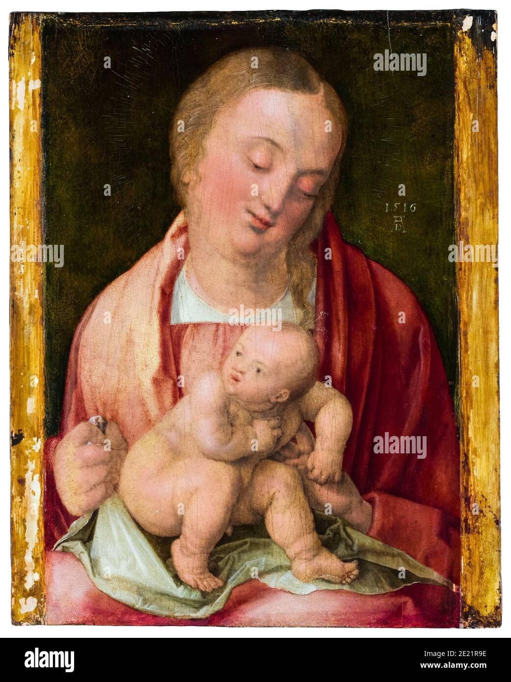 Vierge à l'enfant, peinture d'Albrecht Dürer, 1516 Banque D'Images