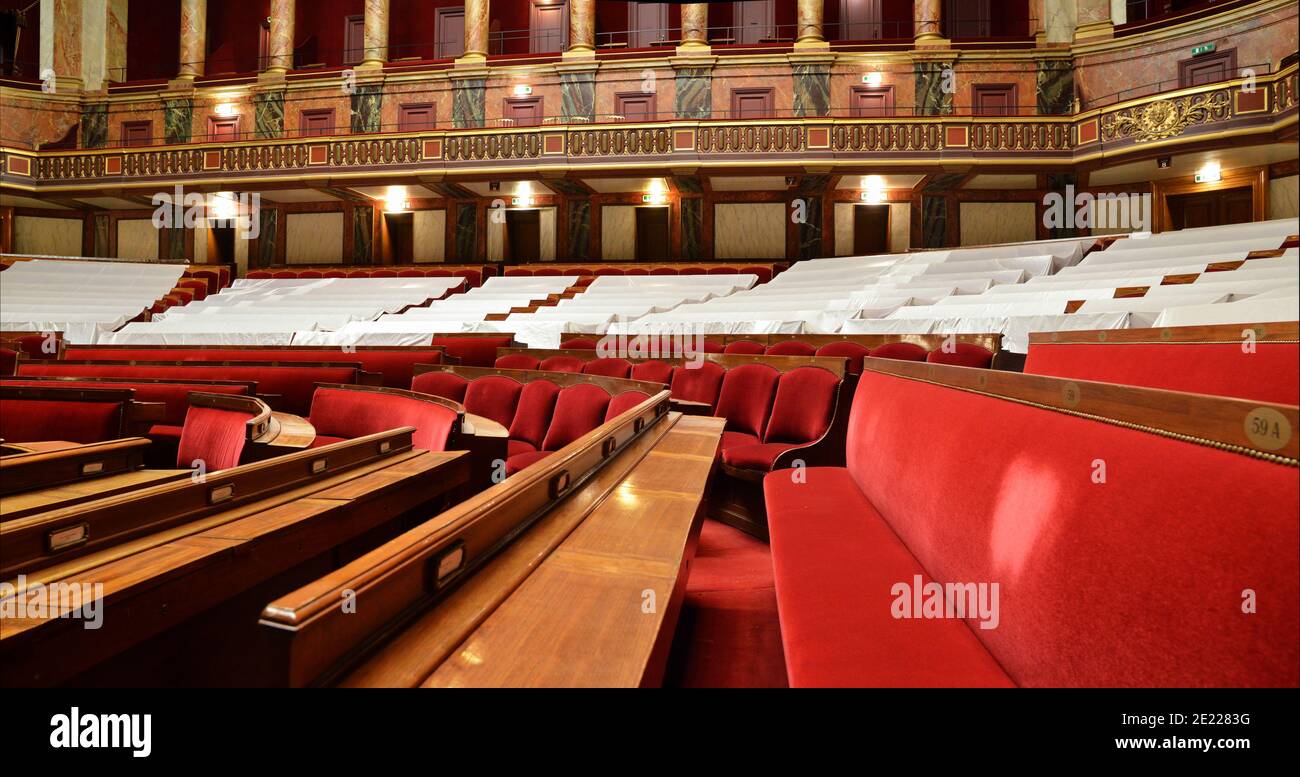 Au Sénat, où les décisions sont prises et où les débats politiques ont lieu. Banque D'Images