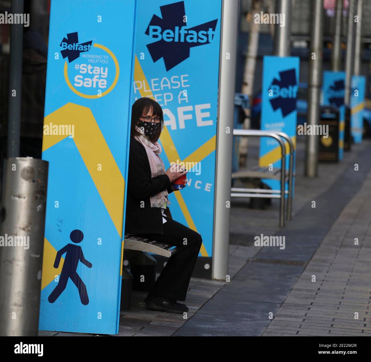 Belfast aujourd'hui avant les restrictions Covid-19 Picure par Hugh Russell Banque D'Images