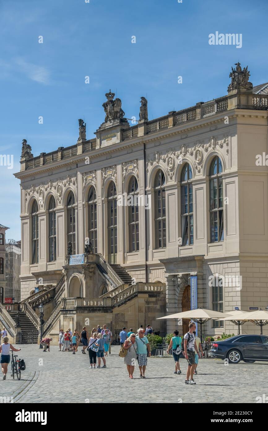 Verkehrsmuseum Dresden, Augustraße, Neumarkt, Dresde, Sachsen, Allemagne Banque D'Images