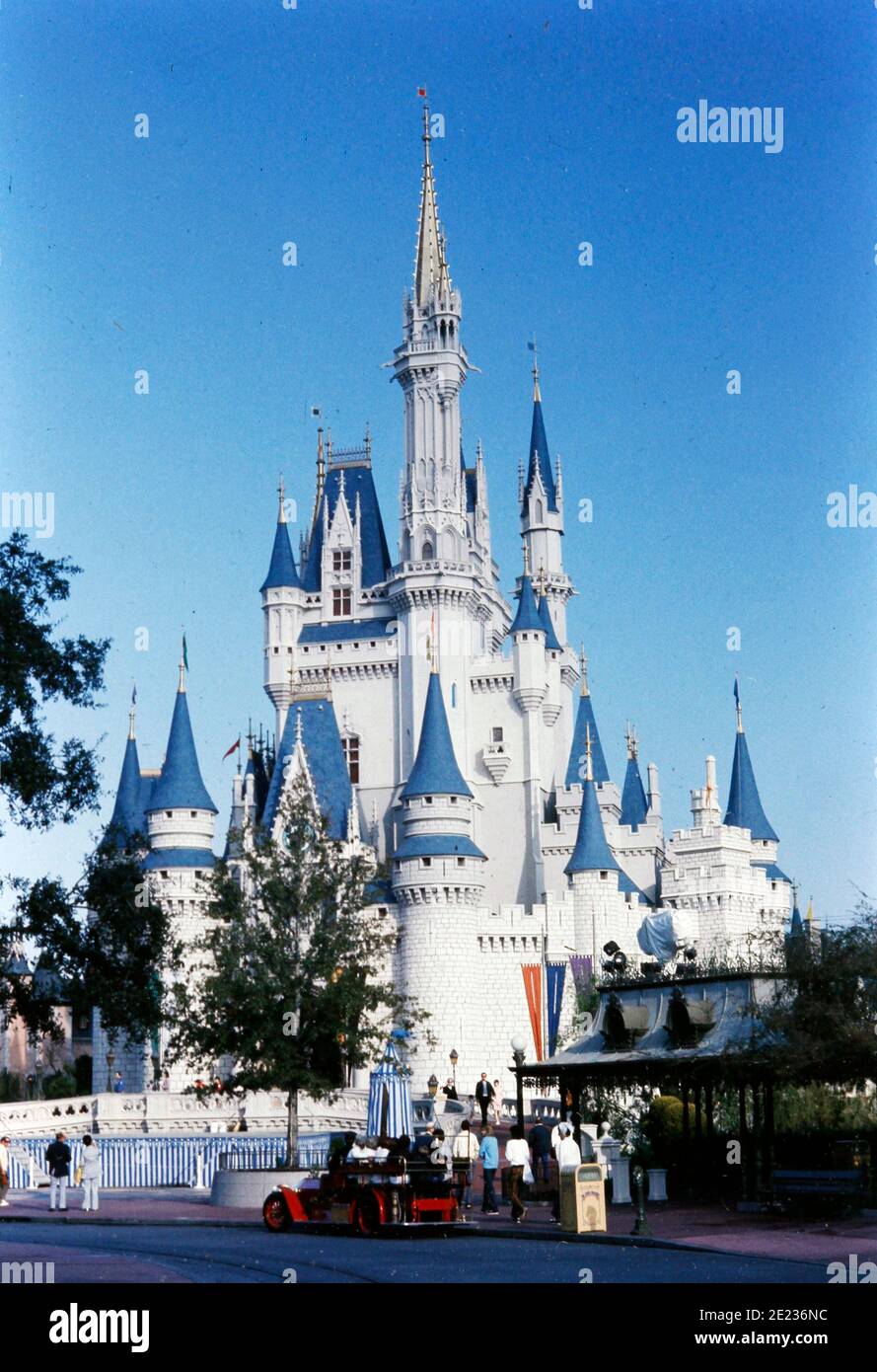 Walt Disney World Castle, vers 1975 Banque D'Images